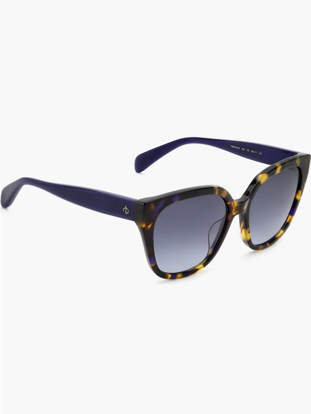 rag & bone Gradient Square Sunglasses in Yellow Havana/Blue/Grey Shaded NWT
